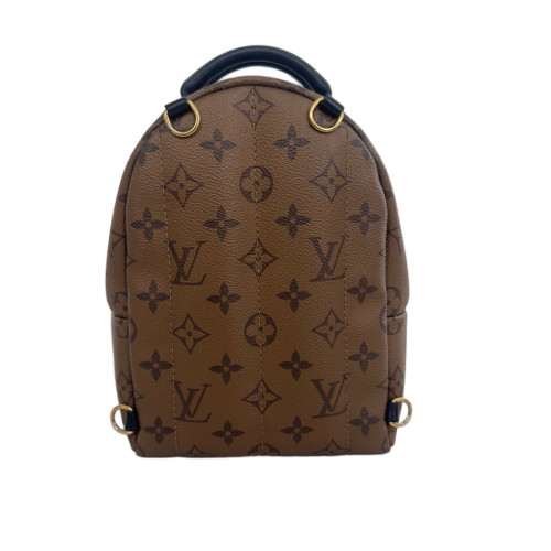 Louis Vuitton Palm Springs Backpack Mini Reverse Monogram Brown Black