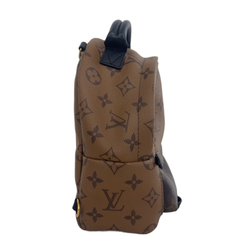 Louis Vuitton Palm Springs Backpack Mini Reverse Monogram Brown Black