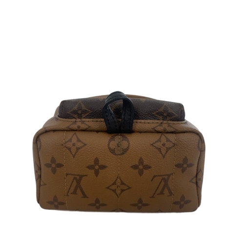 Louis Vuitton Palm Springs Backpack Mini Reverse Monogram Brown Black