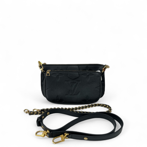 Louis Vuitton Multi Pochette Accessories Empreinte Monogram Giant Black
