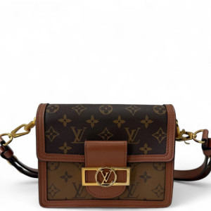Louis Vuitton Dauphine Mini Reverse Monogram Brown Louis Vuitton Dauphine Mini Reverse Monogram Brown