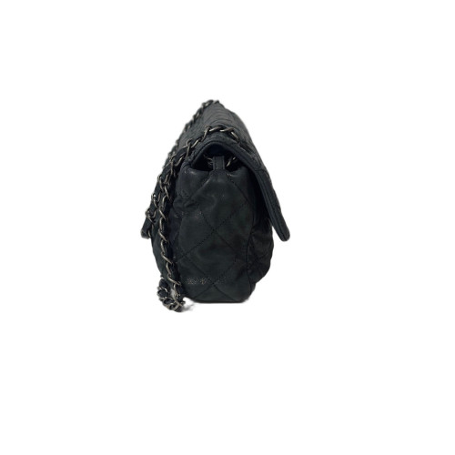 Chanel Quilted Flap Bag Calfskin Black