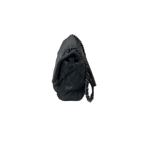Chanel Quilted Flap Bag Calfskin Black