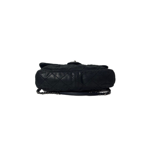 Chanel Quilted Flap Bag Calfskin Black