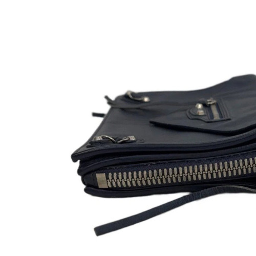 Balenciaga Crossbody Bag Calfskin Blue
