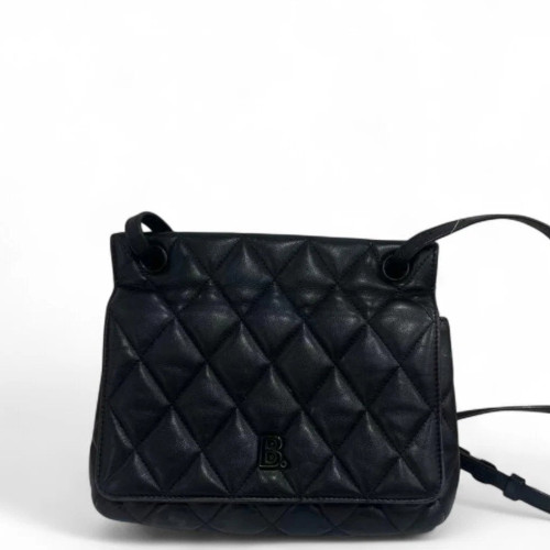 Balenciaga Shoulder Bag Lambskin Black
