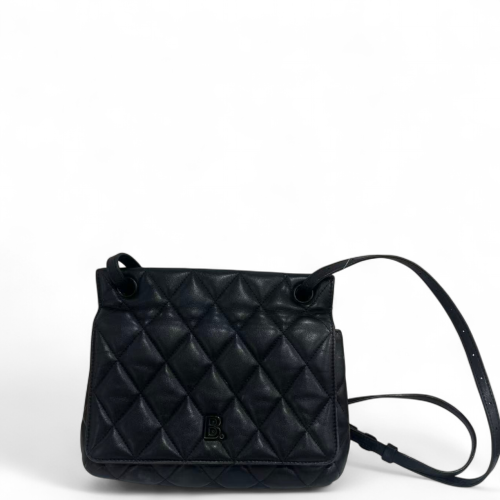 Balenciaga Shoulder Bag Lambskin Black