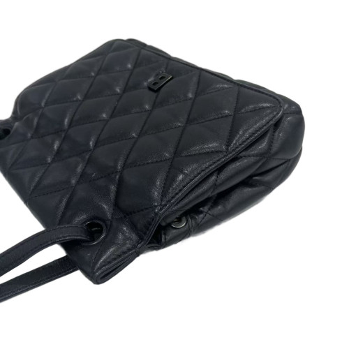 Balenciaga Shoulder Bag Lambskin Black