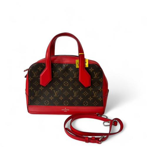 Louis Vuitton Handbag Monogram Brown Red