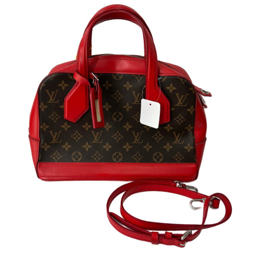 Louis Vuitton Handbag Monogram Brown Red