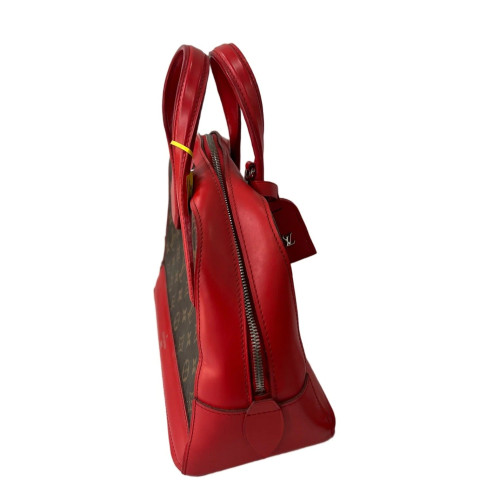 Louis Vuitton Handbag Monogram Brown Red