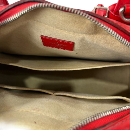 Louis Vuitton Handbag Monogram Brown Red