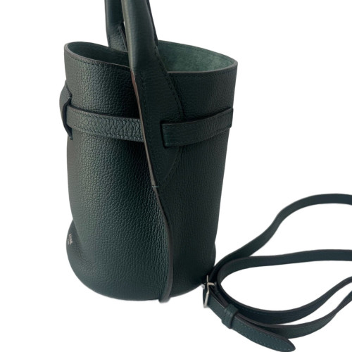 Celine Bucket Grained Calfskin Dark Green