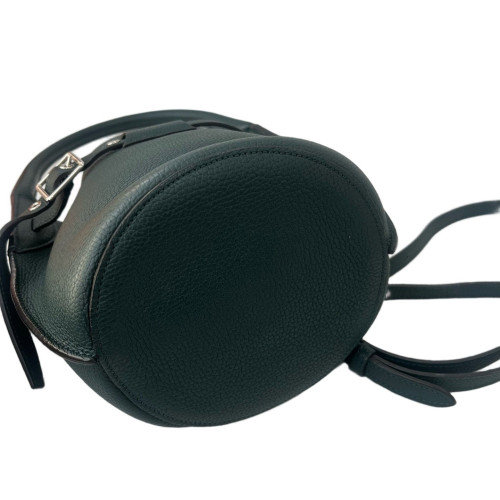 Celine Bucket Grained Calfskin Dark Green