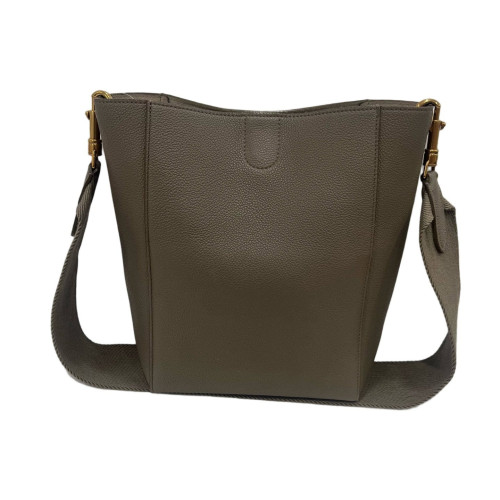 Celine Bucket Grained Calfskin Dark Grey