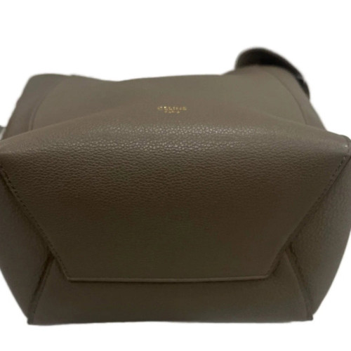 Celine Bucket Grained Calfskin Dark Grey