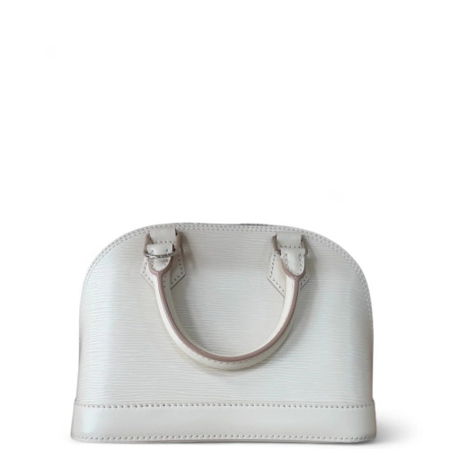 Louis Vuitton Alma BB Epi White