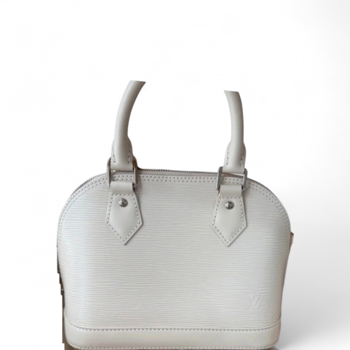 Louis Vuitton Alma BB Epi White