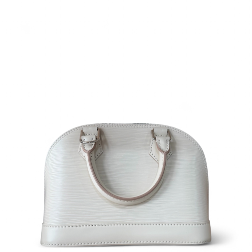 Louis Vuitton Alma BB Epi White
