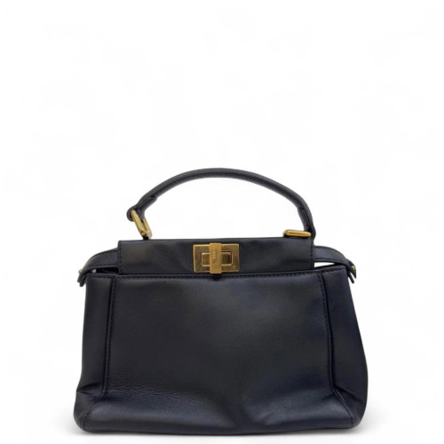 Fendi Two-Way Bag Smooth Calfskin Black