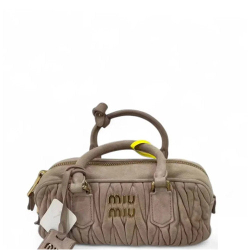 Miu Miu Mini Arcadie Suede Light Tan