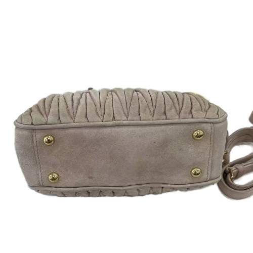 Miu Miu Mini Arcadie Suede Light Tan