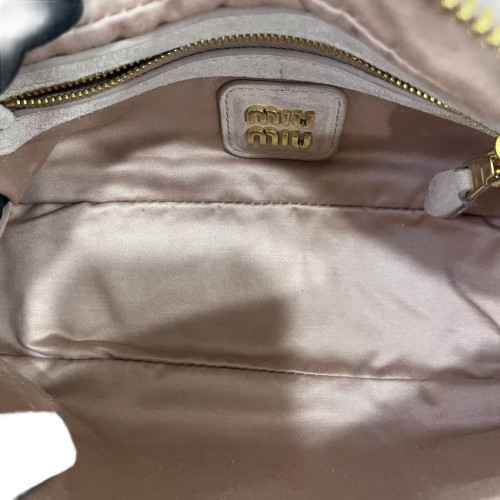 Miu Miu Mini Arcadie Suede Light Tan