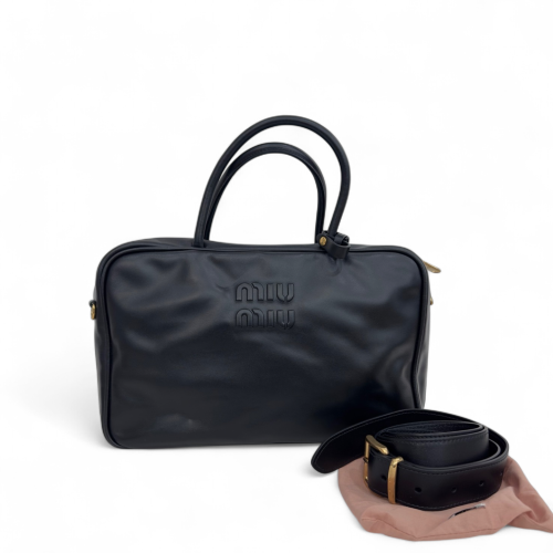Miu Miu Beau XL Calfskin Black