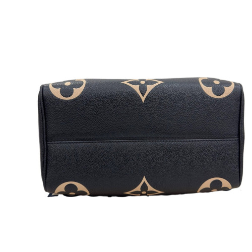Louis Vuitton Speedy Bandouliere 25 Empreinte Monogram Giant Black Beige