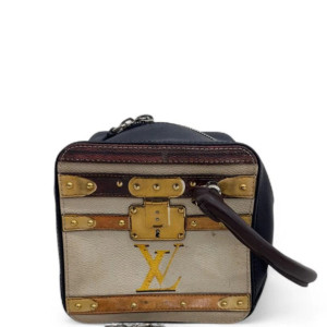 Louis Vuitton Square Bag Calfskin White Black Brown Louis Vuitton Square Bag Calfskin White Black Brown