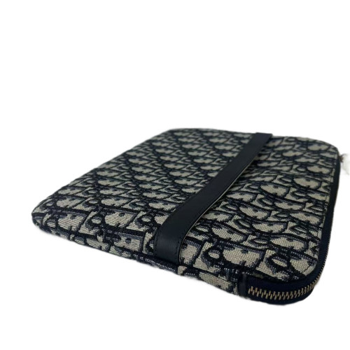 Dior Clutch Oblique Beige Navy