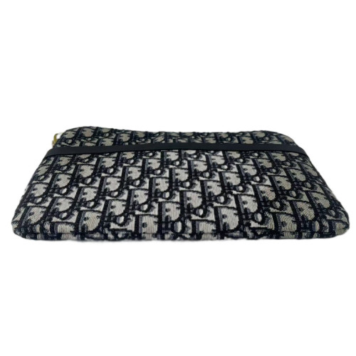 Dior Clutch Oblique Beige Navy