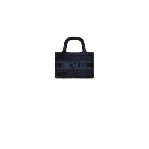 Dior Mini Toile De Jouy Book Tote Canvas Blue Navy