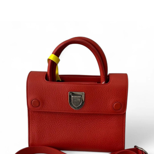 Dior Diorever Flap Grained Calfskin Red Dior Diorever Flap Grained Calfskin Red
