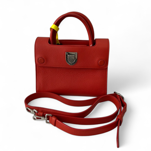 Dior Diorever Flap Grained Calfskin Red Dior Diorever Flap Grained Calfskin Red
