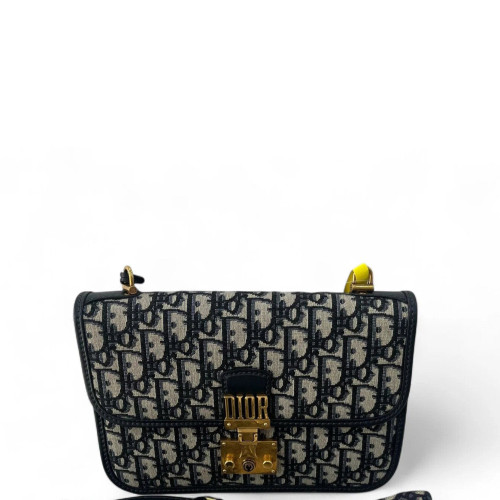 Dior Messenger Oblique Black Beige Navy