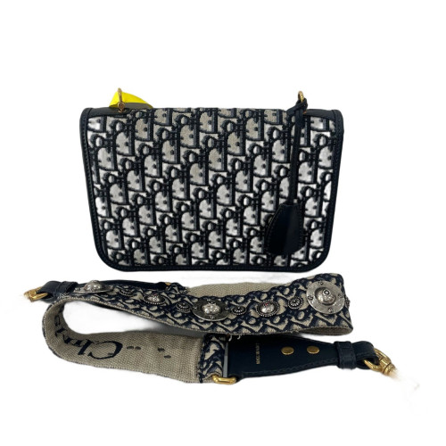 Dior Messenger Oblique Black Beige Navy