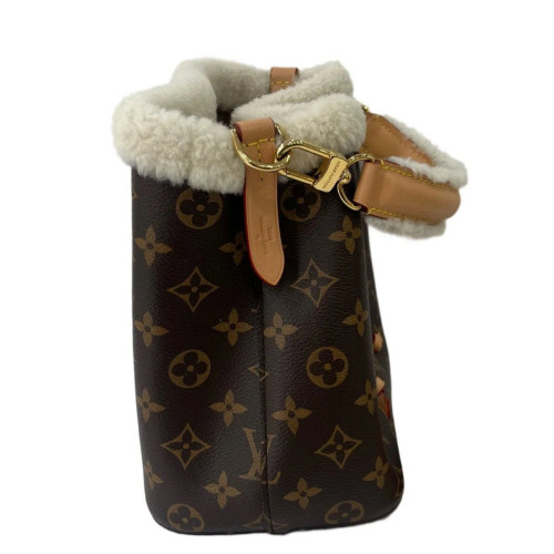 Louis Vuitton Neonoe BB Monogram Shearling Brown Ecru