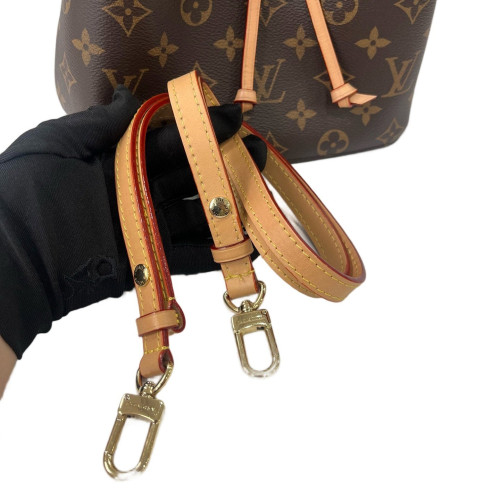 Louis Vuitton Neonoe BB Monogram Shearling Brown Ecru
