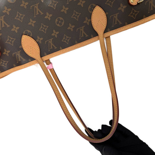 Louis Vuitton Neverfull MM Monogram Brown Red
