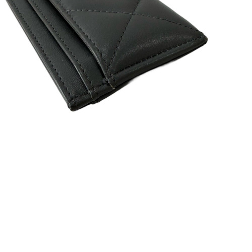 Chanel Quilted 19 Card Holder Calfskin Black