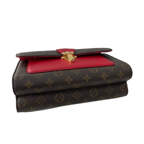 Louis Vuitton Shoulder Bag Monogram Brown Red