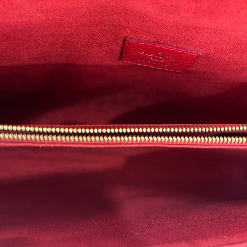 Louis Vuitton Shoulder Bag Monogram Brown Red