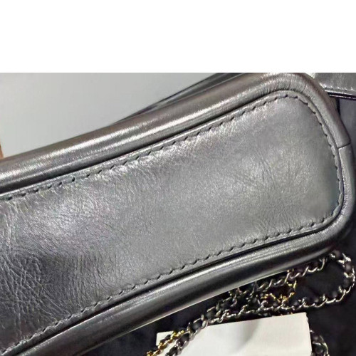 Chanel Quilted Small Gabrielle Hobo Calfskin Black Chanel Quilted Small Gabrielle Hobo Calfskin Black