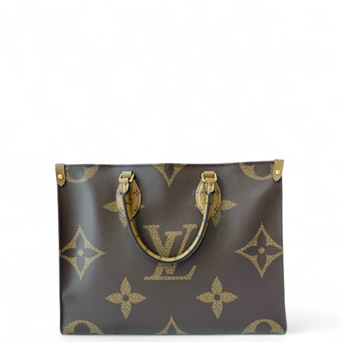 Louis Vuitton Onthego MM Reverse Monogram Giant Brown