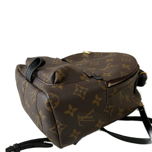 Louis Vuitton Palm Springs Backpack Mini Monogram Brown Black