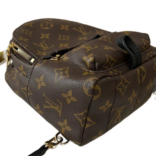 Louis Vuitton Palm Springs Backpack Mini Monogram Brown Black