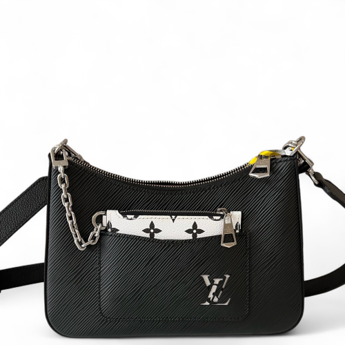 Louis Vuitton Marelle Handbag Epi Black