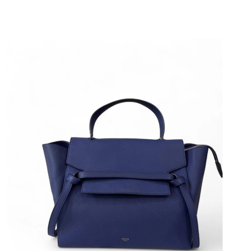 Celine Mini Belt Bag Grained Calfskin Blue