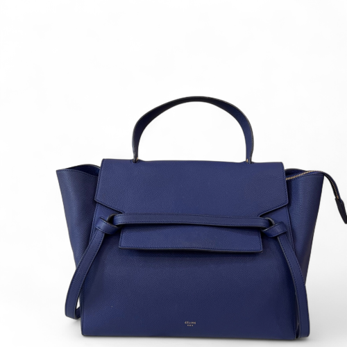 Celine Mini Belt Bag Grained Calfskin Blue